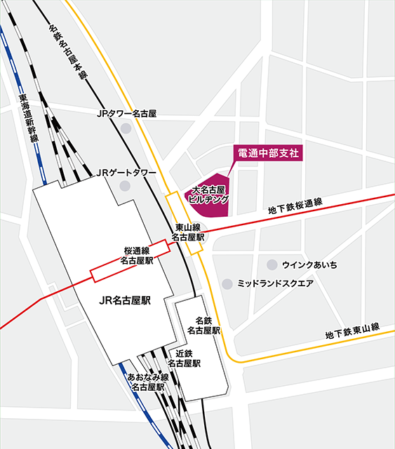 中部支社 拡大図