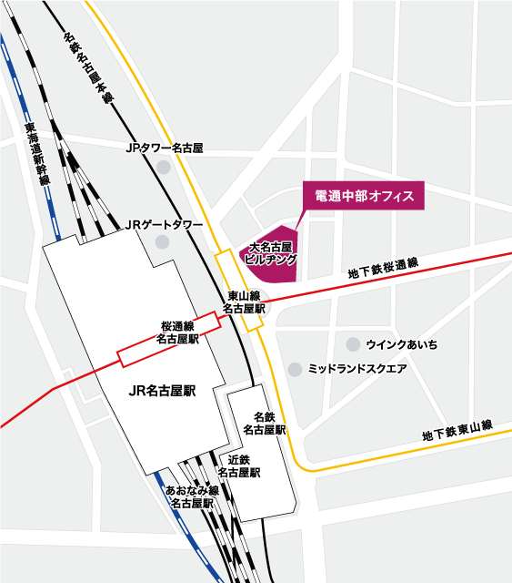 中部オフィス 拡大図
