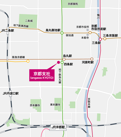 電通京都支社ビル地図