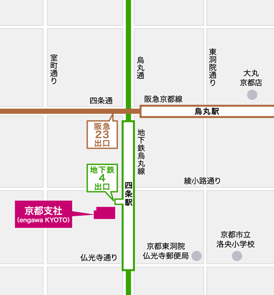京都支社 拡大図