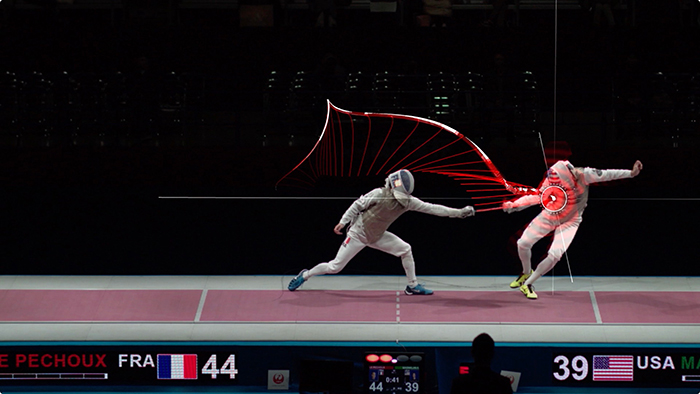 Takamadomiya Cup JAL PRESENTS FENCING WORLD CUP 2019 “Fencing tracking and visualization system” Rhizomatiks