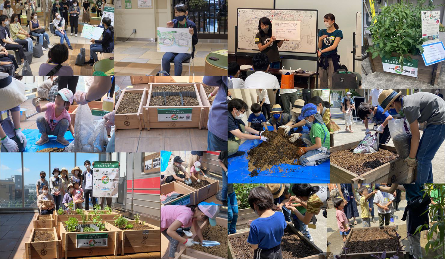 A community garden opening