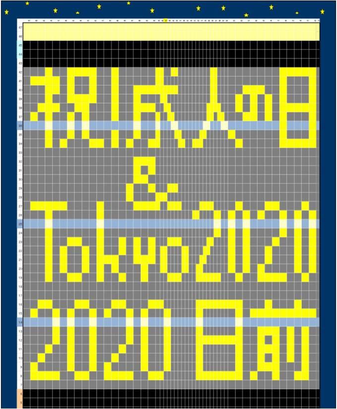 汐留本社ビルを活用したブラインド絵文字で 成人の日 と Tokyo 開催日前 を祝う News ニュース 電通ウェブサイト