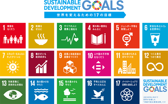 SDGs:17の持続可能な開発目標